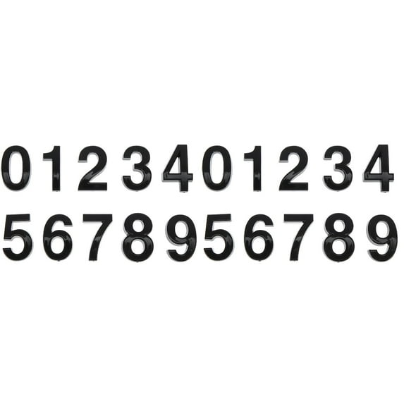 Masteelf 20 Pcs Replaceable Door Numbers Multi-function Mailbox Numbers Professional Clock Numbers