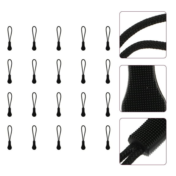 HEATSHAKING Zipper Head Rope Pu Tpu 20Pcs 5.7X1X0.3Cm