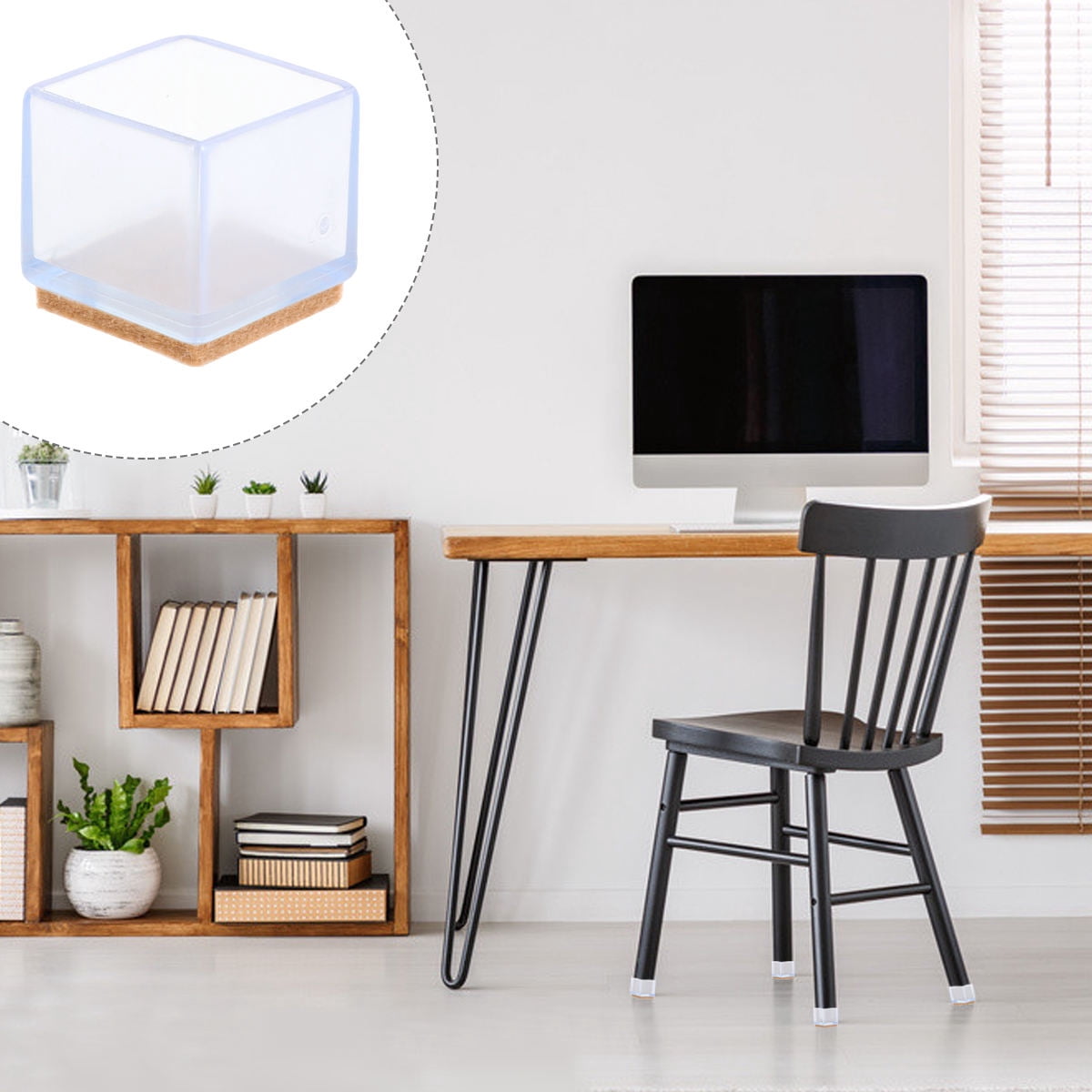 Table Foot Sticker Protector Masteelf 20 Pcs Table and Chair Foot Cover Legs Furniture Desk Pads ...