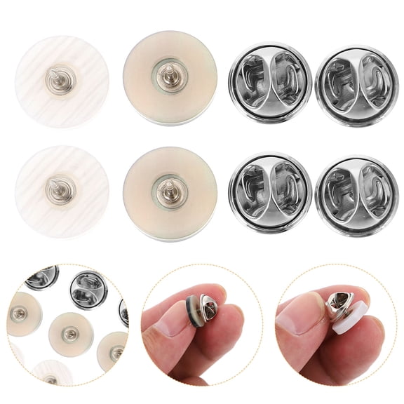 Masteelf 20 Pcs Tie Tack Pins Clothing Snaps Button Anti-light Collar Buttons Fixer Miss
