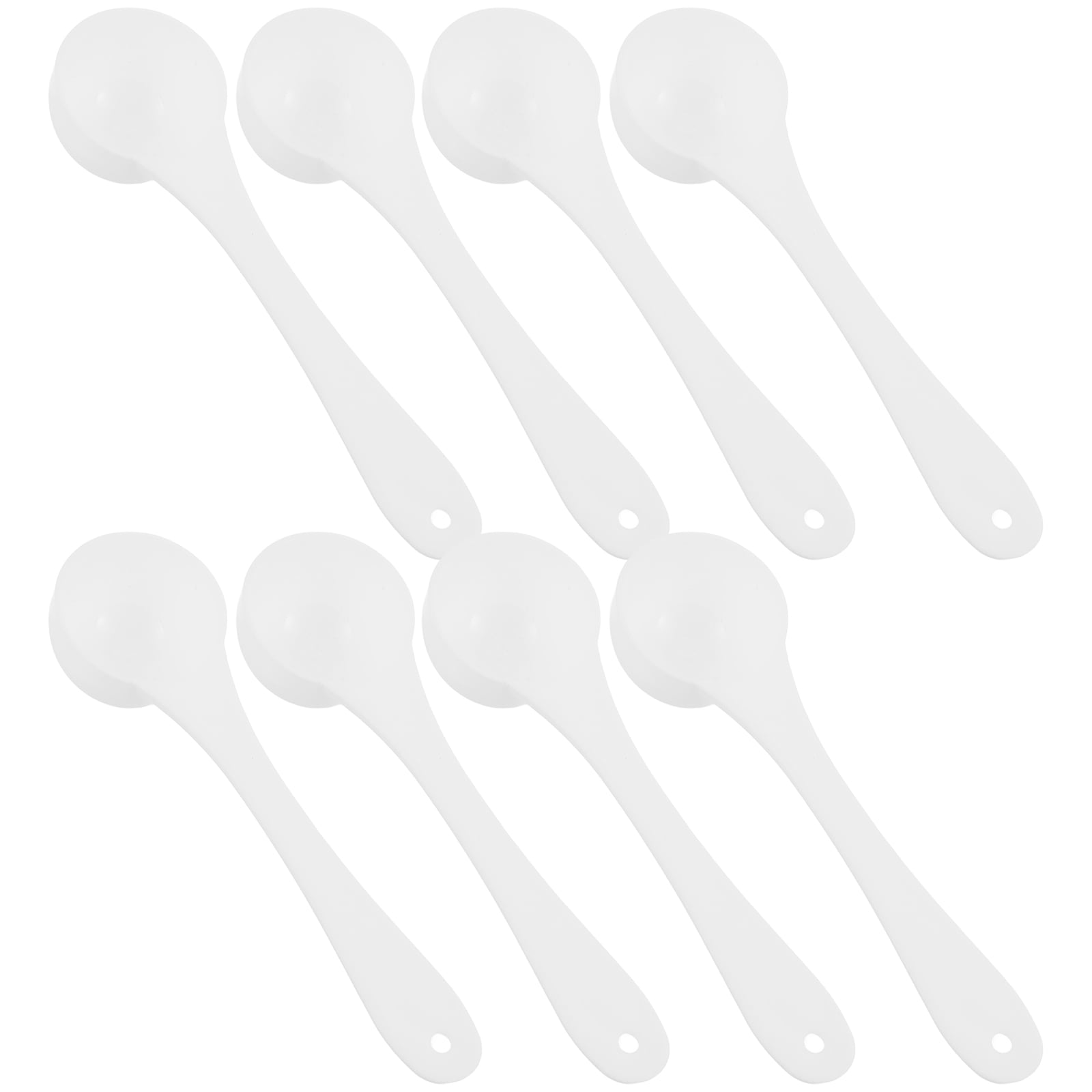 HONITANO 20-Piece Portable White Plastic Measuring Spoons Set for ...