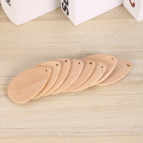 Masteelf  20 Pcs Unfinished Driftwood Water Drop Shape Pendant Teardrop Pendants