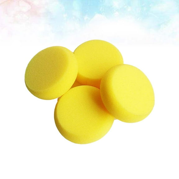 Masteelf 20 Pieces Foam Painting Tools for Kids Art Lessons Yellow Sponges for Creative Drawing and Graffiti