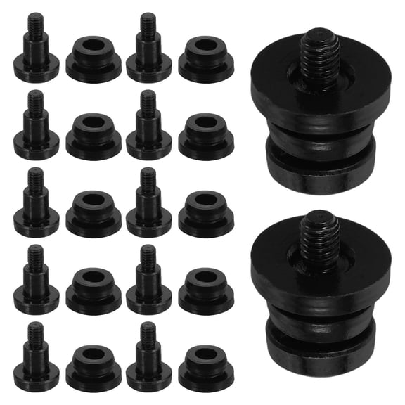 HEATSHAKING Computer Screw Kit Black Stainless Steel for PC Laptop Desktop Computer Case 20 Sets