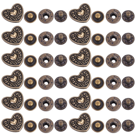 WRITWAA Purse Button Zinc Alloy Diy Craft Compatible For Fashion Accessories 20 Sets