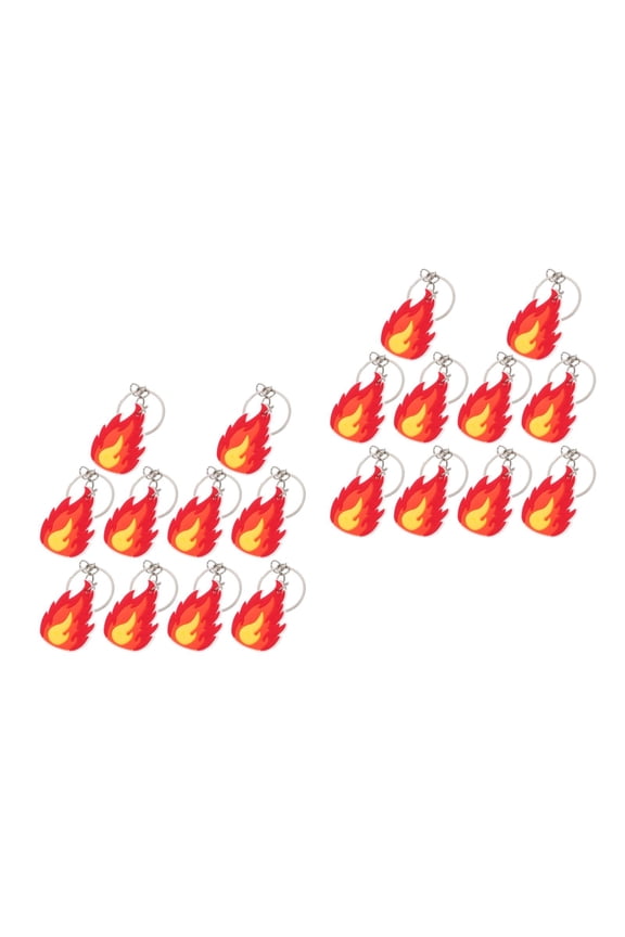 20 pcs Fire Key Rings Firefighter Keychain Small Firefighter Party Favors Firefighter Key Holder Firefighter Party Decorations Firefighter Party Centerpiece