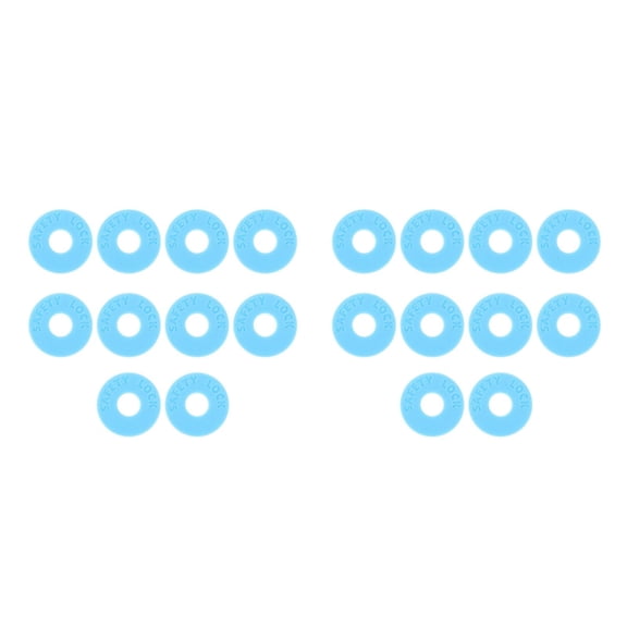 Masteelf 20 pcs Guitar Strap Lock Set Heavy Duty Metal Guitar Strap Button Straplock Hold Tight Strap Locks For Electric Guitar Guitar Strap Parts