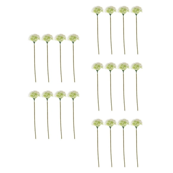 Masteelf 20 pcs Imitation Dandelion Flowers With Stems Diy Wedding Bouquets Home Table Ornaments Floral Arrangements Party Centerpieces