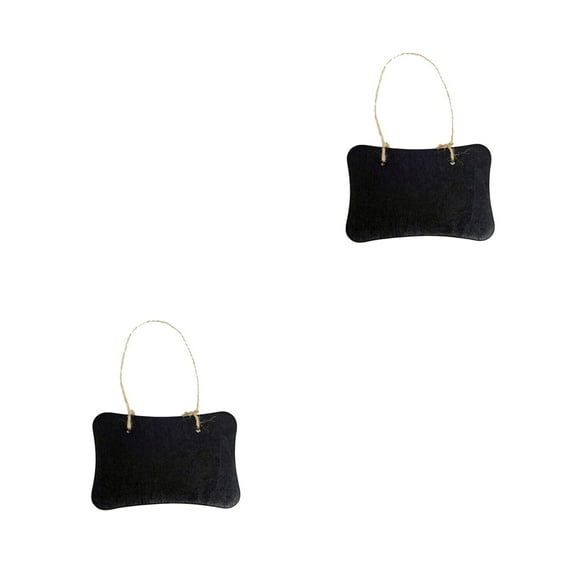 Masteelf 20 pcs  Mini Hanging Chalkboards Black Erasable Board Message Board Restaurant Store Sign