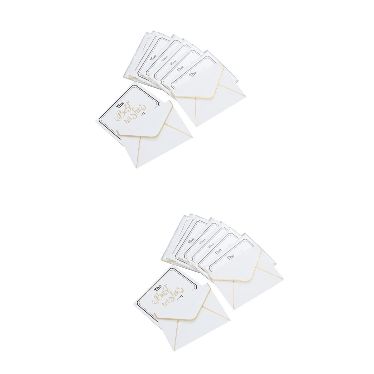 Masteelf 20 pcs THE BEST WISHES TO YOU Greeting Cards with Envelopes ...