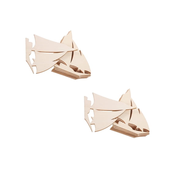 Masteelf 20 pcs Wooden Sailboat Craft Unfinished Wood Boat DIY Crafts Cutouts Nautical Centerpieces Coastal Room Decor Unpainted Wooden Sailboat