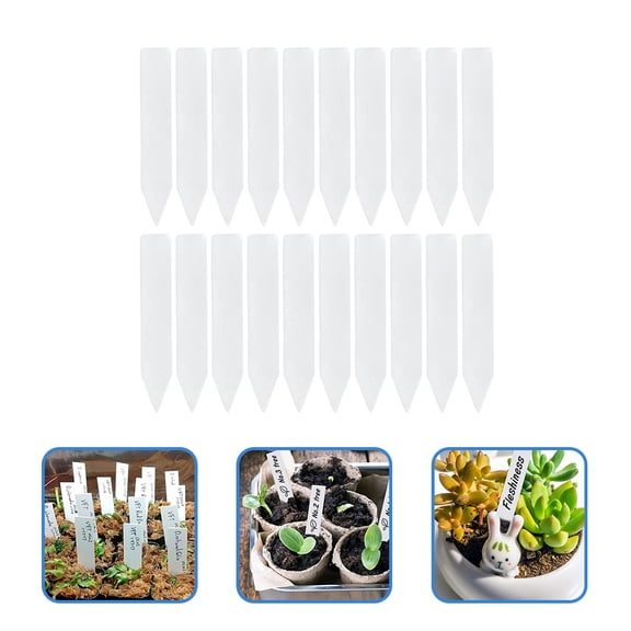 Masteelf 200 Pcs Garden Plant Labels Floral Identification Tags for Plant Labeling and Garden Organization