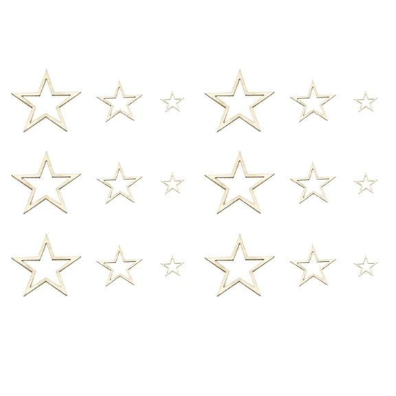 LOLIPPYY Crafts Centerpiece Wooden Pieces Beige 200Pcs Diy Decorations