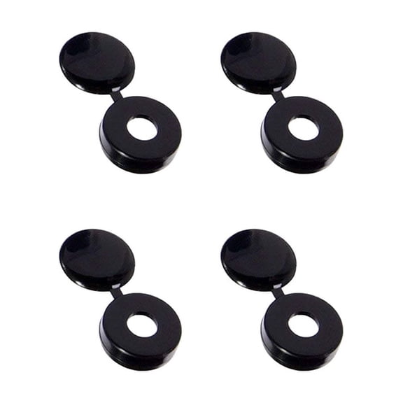 Masteelf 200 Pcs Screw Protective Cap Decorative Fix Car Screws Black