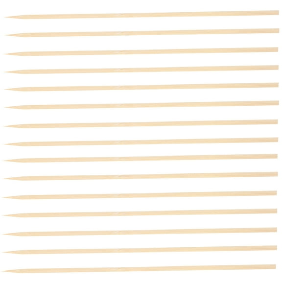 Masteelf 200Pcs Skewers Multipurpose BBQ Grilling Sticks Disposable Natural Wooden Skewers for Cooking and Party