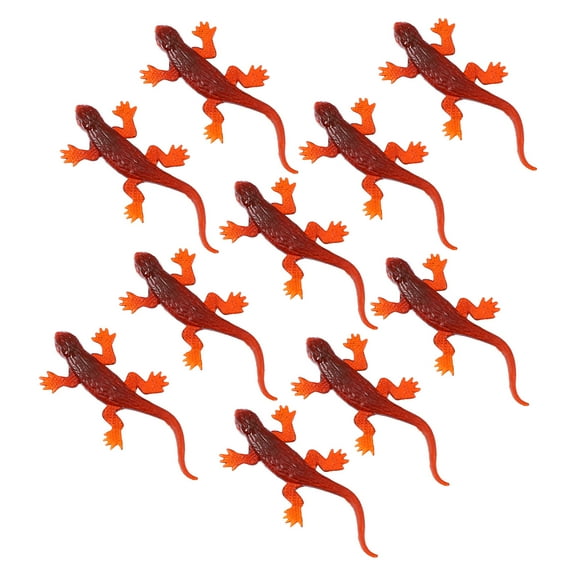 Masteelf 20Pcs Realistic Gecko Figures for Party Decoration and Home Decor Assorted Color PVC Toys