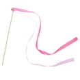 thumbnail image 1 of Masteelf 20Pcs Wedding Birthday Party Silk Lace Ribbon with Bells Streamers Wands Fairy Stick (Rose Red), 1 of 8