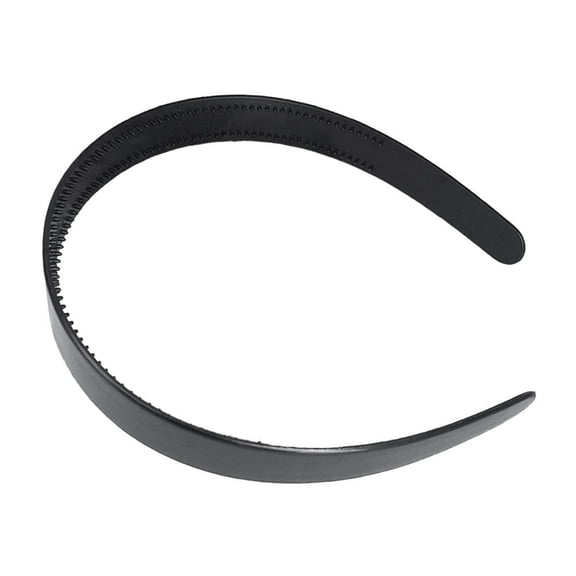 Masteelf Black Plastic Toothed Hair Bands for Decoration Lightweight Non-Fading 20mm 20pcs Fits Most Adults