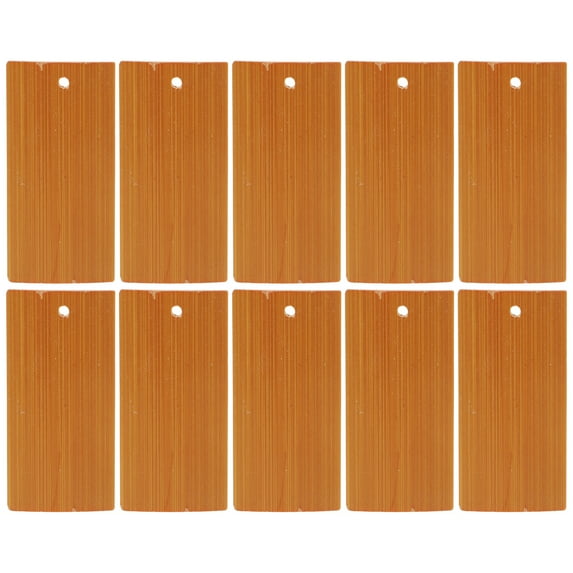 Masteelf 20pcs Blank Tags DIY Wooden Craft Original Natural with Holes for Painting& Sculpture Creation ( 60 x 30mm )