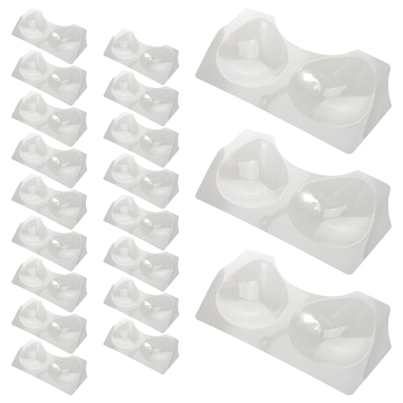 Masteelf Transparent PVC Bra Packing Shaper Insert for Packaging with Vacuum Form Design and Versatile Use 20 Pieces