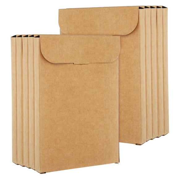 20pcs Kraft Paper Shipping Boxes for Cards Envelopes Photo Frame Party Favors Stationery and Small Business Packaging