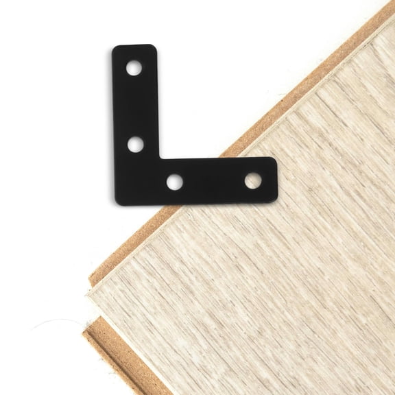 Masteelf 20pcs L Shape Corner Brackets Decorative Stainless Steel 90 Degree Angle Braces for Wood Furniture Fixing