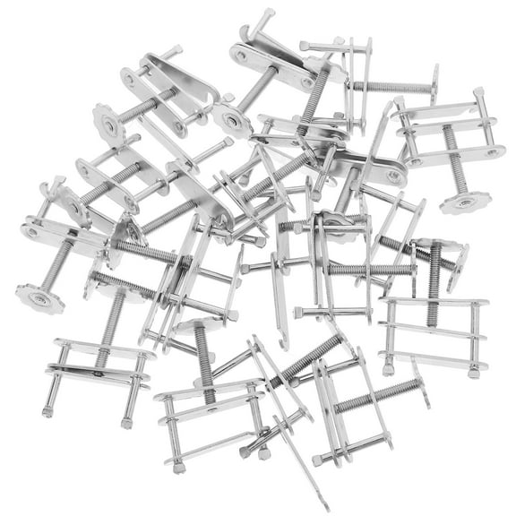 Masteelf 20pcs Laboratory Flow Control Tube Clamp Adjustable Rotating Screw Compressor Hose Clamp Spring Screw Stopper For Chemical Testing Scientific Experiments