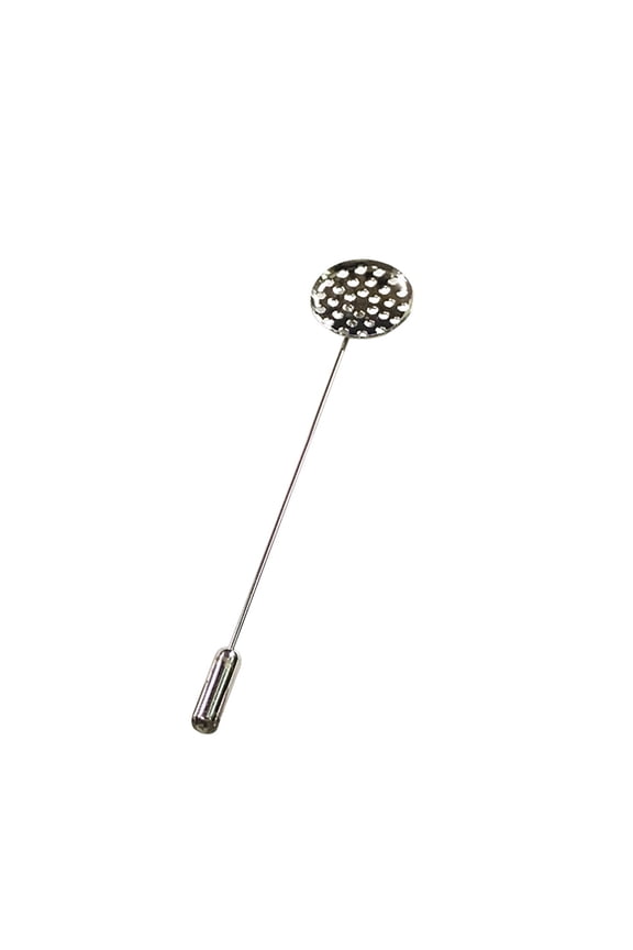 20pcs Lapel Pin Sticks Silver Tone Coat Pin Stick with Clutches for Jewelry Craft Making