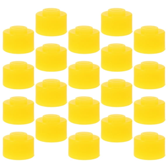 Masteelf 20pcs Rubber Truck Door Bumpers Trailer Bumper Guards Yellow Anti-Collision Rubber Stop Pads Universal Car Door Bumper Protectors for Safe Cargo
