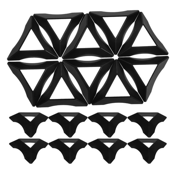 Masteelf 20pcs Stable Puzzle Cube Collection Holders Plastic Cube Tripod Stand Toy Cube Support Organizer Puzzle Cube Bases for Desktop