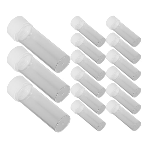 Masteelf 20pcs Test Tubes with Cap Plastic Sample Testing Tubes Cells Liquids Sample Tubes 25ml