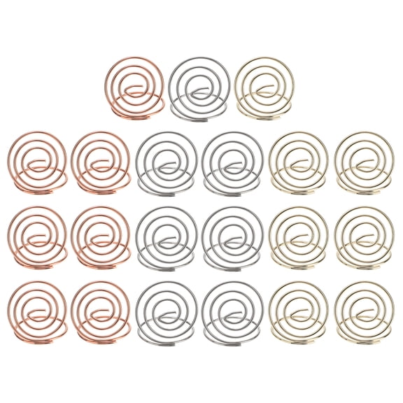IDEANATEGRATE Place Card Holders Iron 21Pcs 1.3x1.3x1.1In