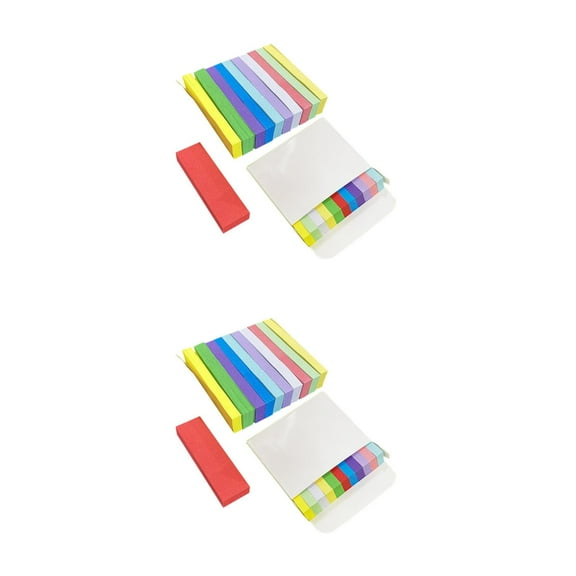 Masteelf 2200 pcs Page Markers Sticky Tabs Colored Sticky Tabs Writable Repositionable Note Book Flags Tabs Strip Index Tabs Page Tabs