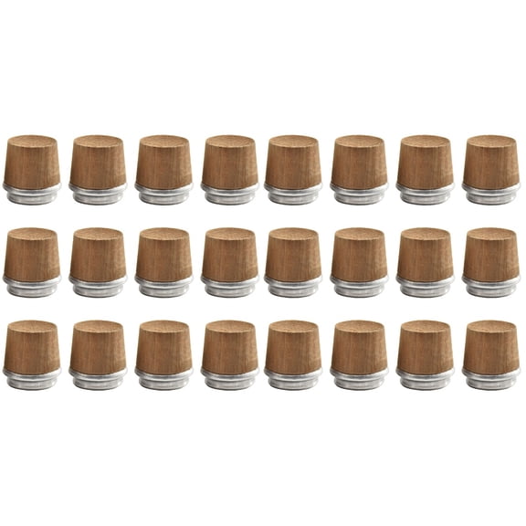 Masteelf 24 pcs Wood Vacuum Bottle Plug Lid Kettle Replacement Stopper Parts