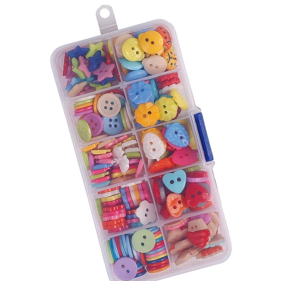 Masteelf 240 Pcs/1 Colored Button Kit Sewing Jean Buttons Pins Child