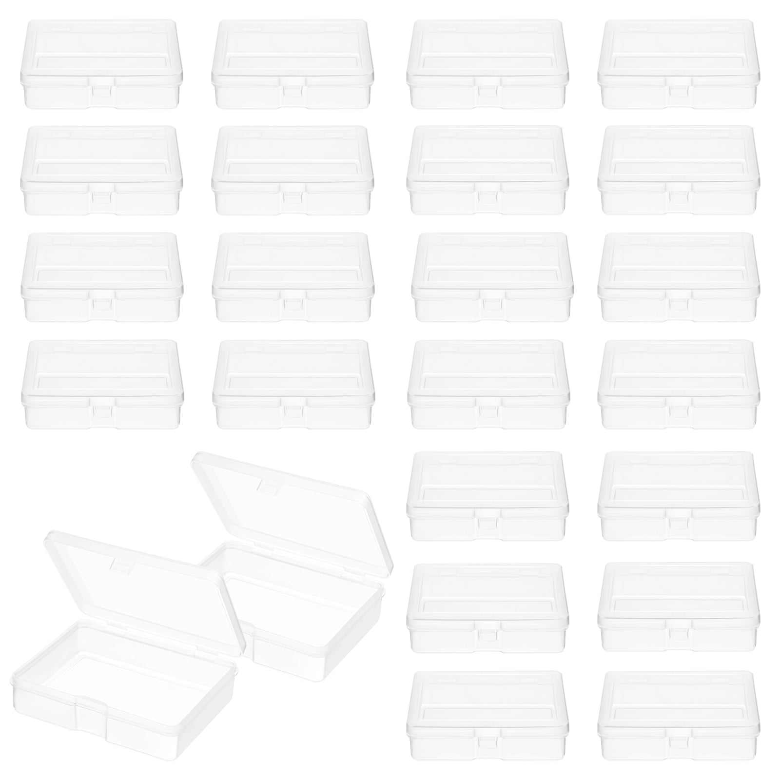 Masteelf 24Pcs Mini Plastic Boxes Bead Storage Boxes Universal ...