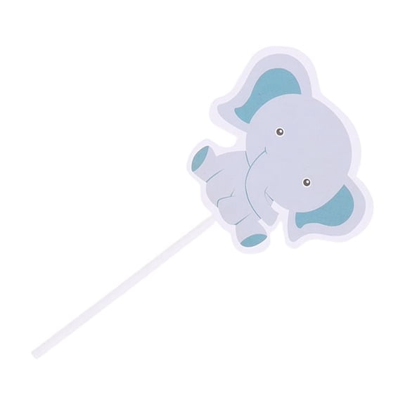 IDEANATEGRATE Cake Decoration Design Elephant Shape 24pcs Chic Dessert Adornment for Home