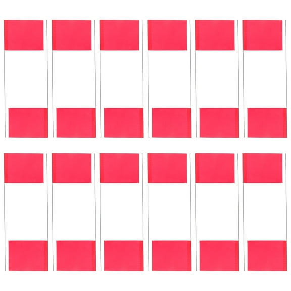 24pcs Marking Flags with Stainless Steel Stakes for Various Tools and Surveying Uses 5.51 x 3.94