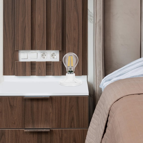 Masteelf 24pcs Light Socket Light Socket Part Indoor Lamp Holder Wall Light Fitting Light Bulb Sockets Light Fixture Parts Lamp Holders