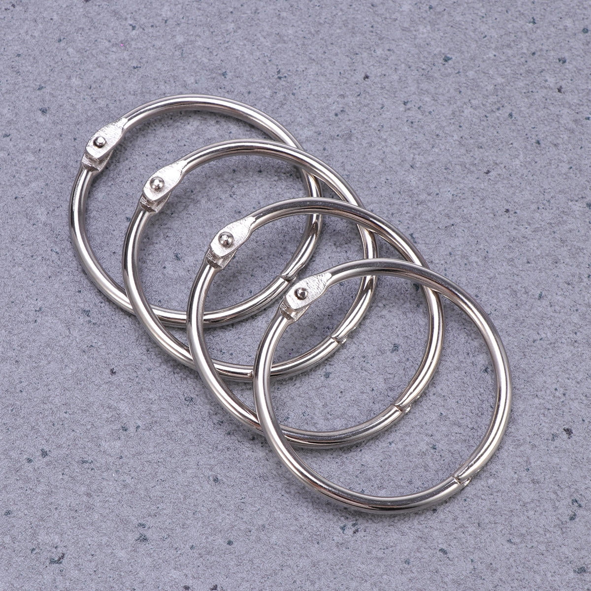 Masteelf 25 Pcs Round Notebook Binding Ring Key Photo Organization ...