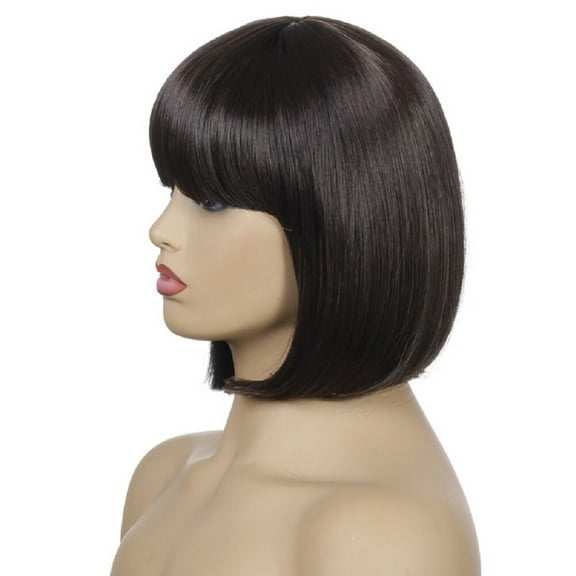 Masteelf 25Pieces Dark Brown Wig Bangs for Women Ventilative and Comfortable for Daily Use and Parties
