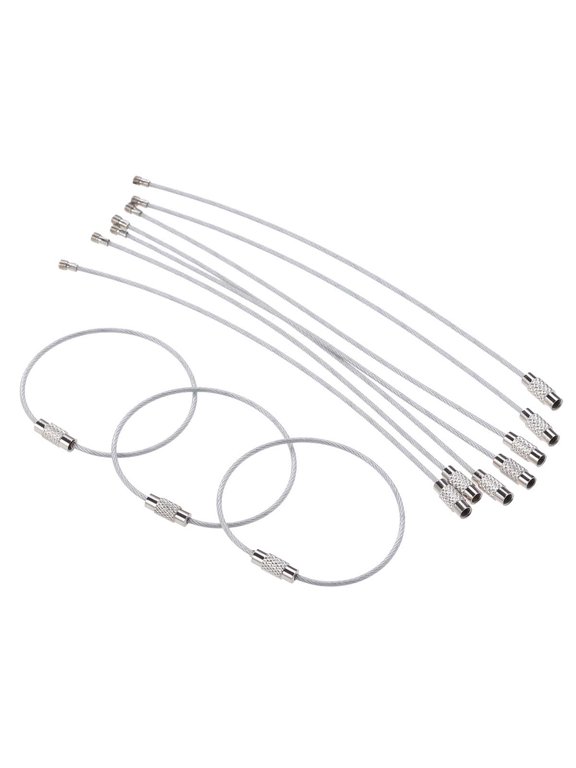 Stainless Steel Key Ring Loop Easy Install Lightweight 25Pcs