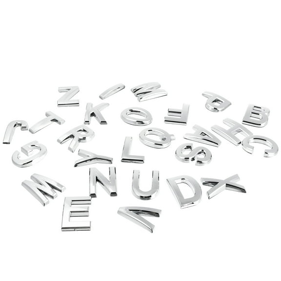 Masteelf 26 Pcs Custom Car Number Apartment Number Office Silver