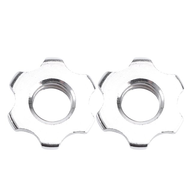 Masteelf 2PCS 2.5cm Casting Iron Hex Nuts Antislip SpinLock Collar