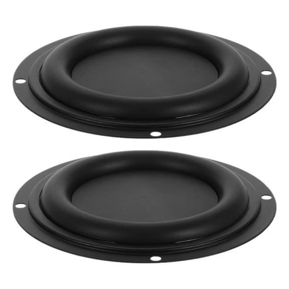 Masteelf 2PCS Audio Speaker Diaphragm Round Radiator Diaphragm Plate Enhanced Bass Speaker Vibration Replacement Part for Loudspeaker Audio DIY Repair