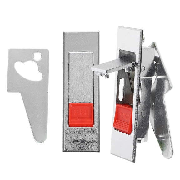 Masteelf 2-Pack Electric Cabinet Door Cam Latch with Push Button for File Cabinets, Mailbox Doors, and Panel Replacement