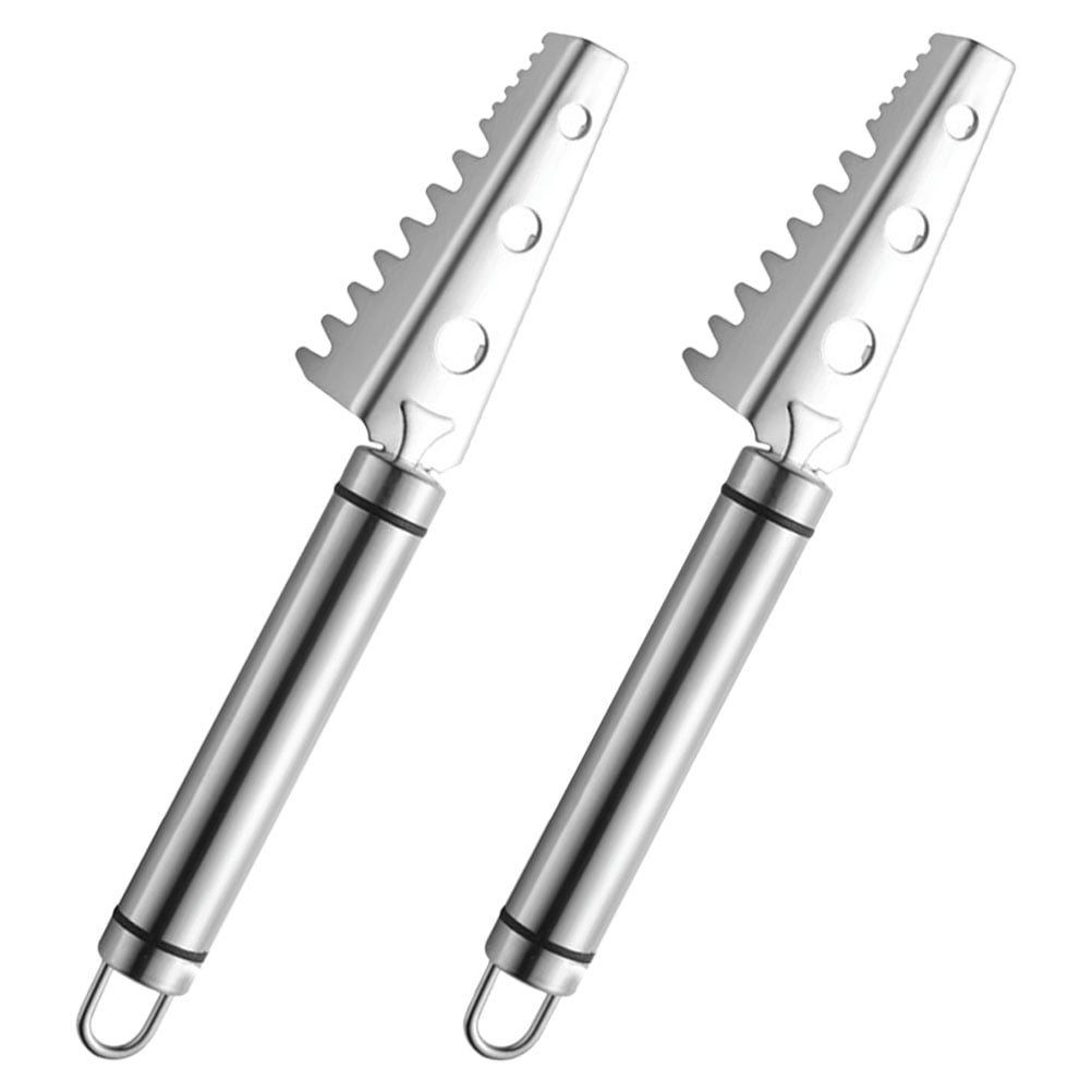 Masteelf 2PCS Fish Skin Scraper Fish Skin Remover Fish Kit Stainless ...