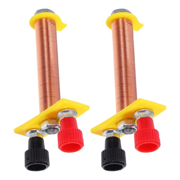 Masteelf Shaped Coil Kit for Physics Experiments Multifunctional Electromagnet Equipment for School Demonstrations 2PCS