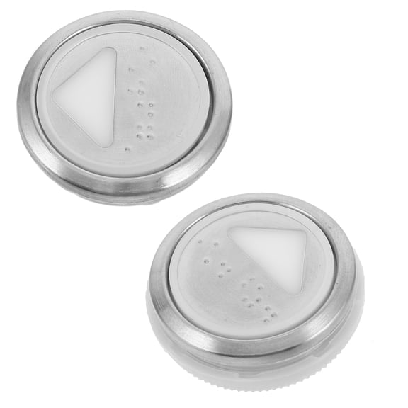 Masteelf 2PCS Round Elevator Button Stainless Steel Emergency Stop Button with Braille Lift Button for Freight Elevators for Replacement Elevator Spare Parts