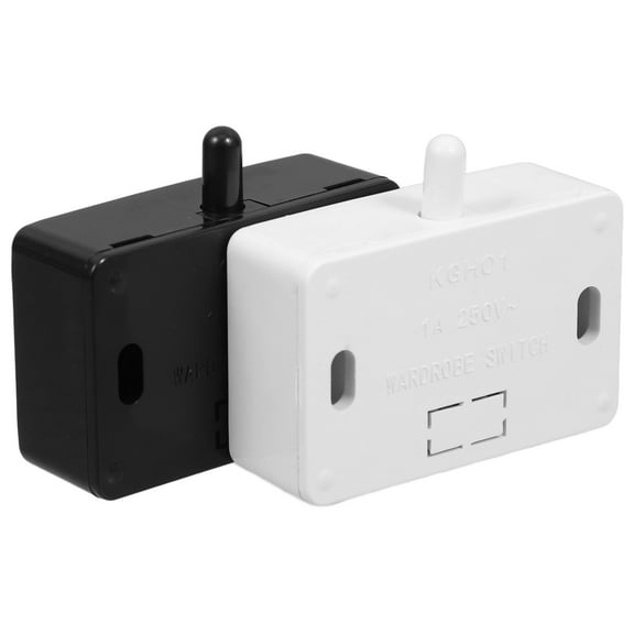 Masteelf 2PCS Wardrobe Touch Switch for LED Lights Mechanical Door Activated Switch for Closets and Cabinets Lamp Switch for Cabinet Wardrobe Drawers Light